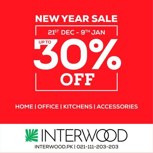 Interwood New Year Celebration Sale! up to 30 OFF valid till 9th